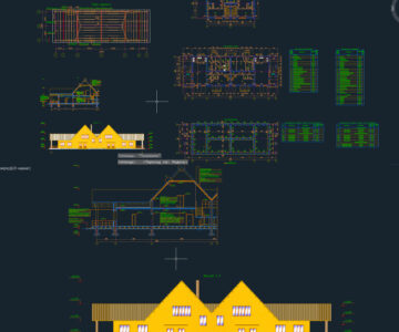 Чертеж Детские ясли-сад на 50 мест с сезонным расширением до 95 мест