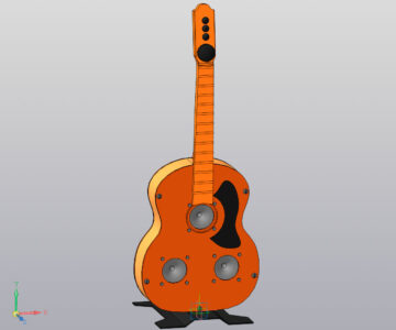 3D модель Колонка из гитары