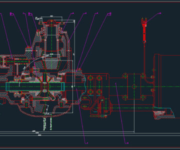 Чертеж Мост грузового автомобиля МАЗ-4371