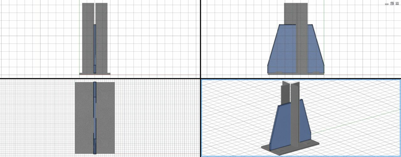 3D модель Опорный узел стойки