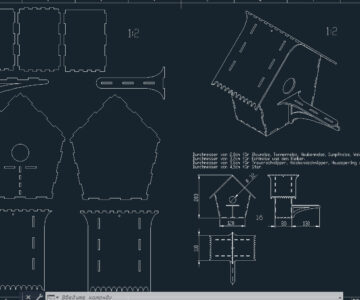 Чертеж Скворечник DWG