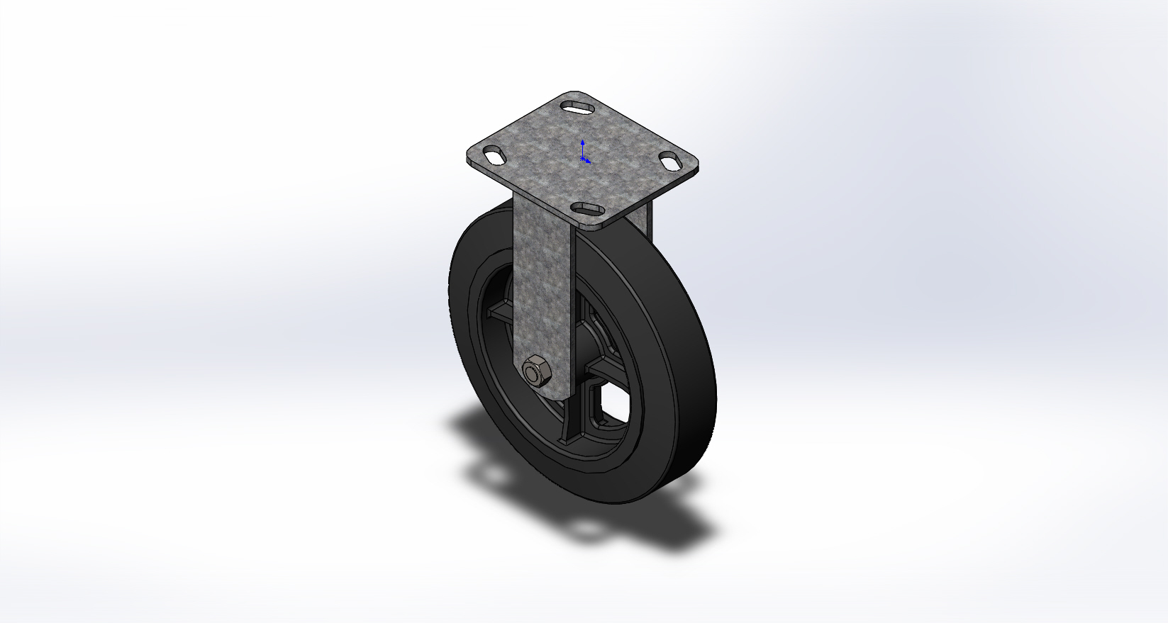 3D модель Колесная опора FCd 80