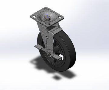 3D модель Колесная опора SCdb 80