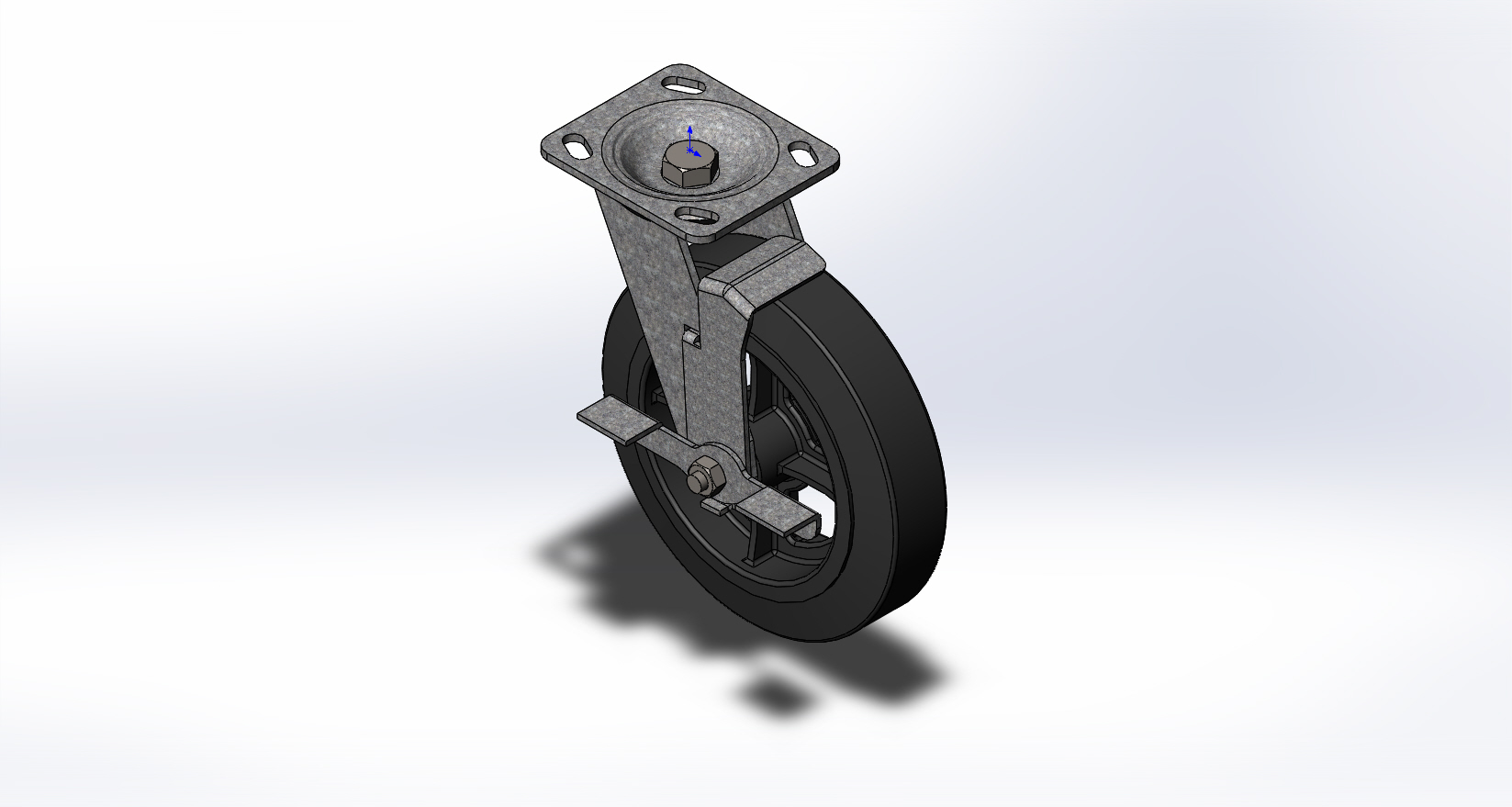 3D модель Колесная опора SCdb 80