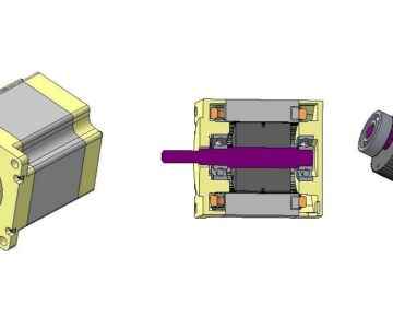 3D модель Шаговый двигатель NEMA 23