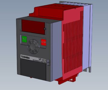 3D модель Частотный преобразователь Toshiba VF-nC3 0,75