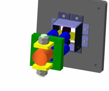 3D модель Матрица-пресс для изготовления кубов из древесины 70*70
