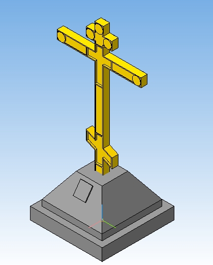 3D модель Поклонный крест