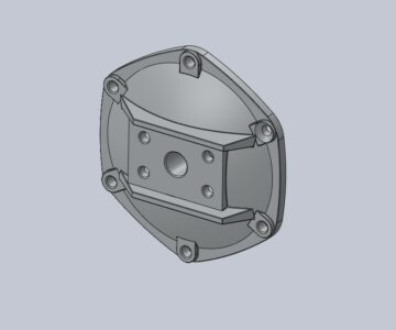 3D модель Крышка корпуса главной передачи мотоцикла Днепр Мт-9