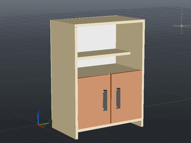 3D модель 3D модель шкафа 600x350x820