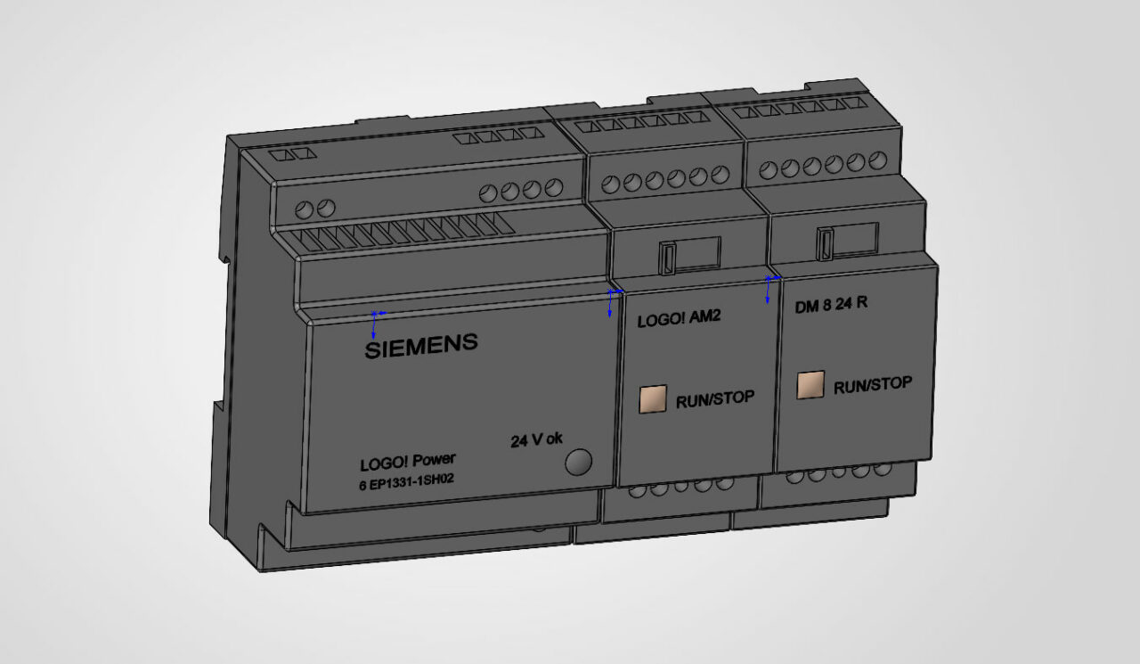 3D модель 3D Модели Siemens LOGO! модули и бп