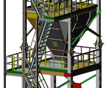 3D модель Бункер для сбора опилок