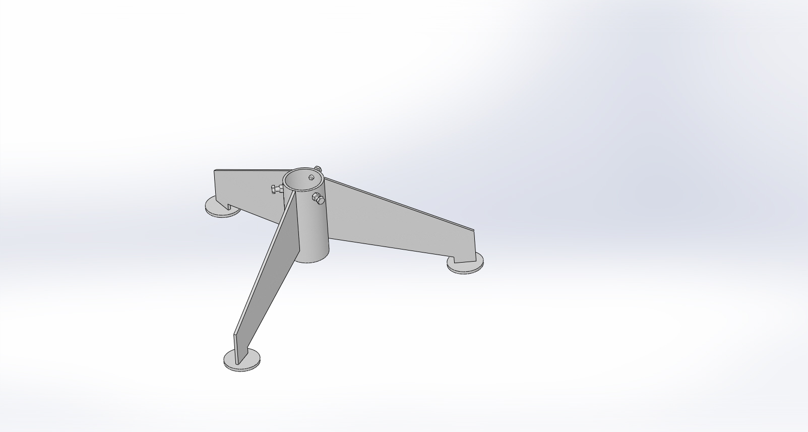 3D модель Подставка для елки для крепления болтами