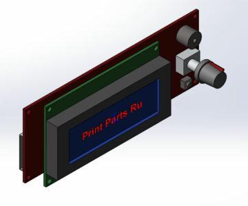 3D модель Дисплей платы Ardnio