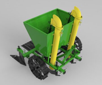 3D модель Картофелепосадочная машина 2 ряда