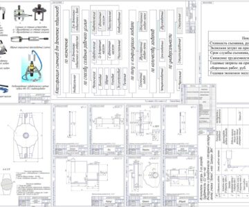Чертеж Разработка пневматического съемника подшипников