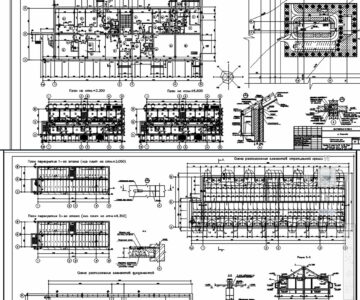Чертеж Проект гостиницы для автомобилистов