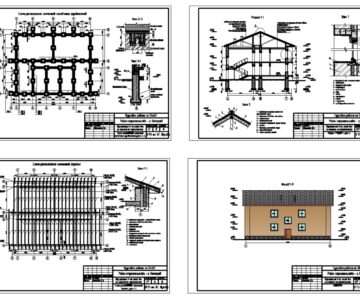 Чертеж Двухэтажное жилое здание в городе Москва