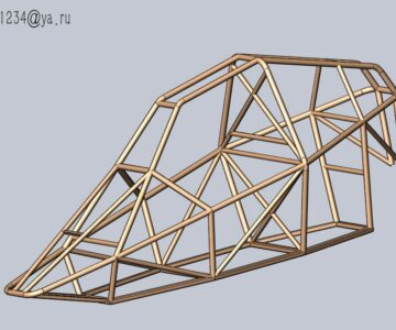 3D модель Багги Барракуда 3D рама