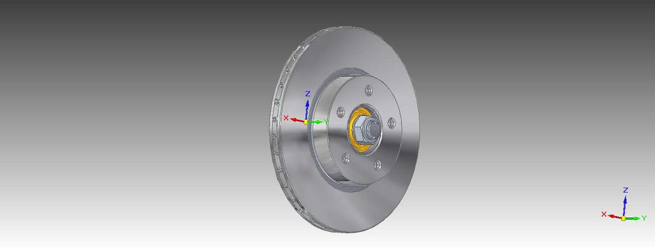 3D модель 3D-модель тормозного диска ГАЗ-31105