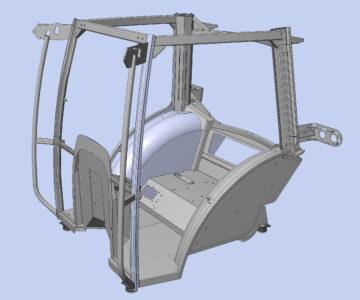 3D модель Каркас кабины сельскохозяйственного трактора