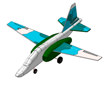3D модель 3D Модель самолета Су-39