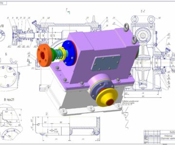 3D модель Червячный редуктор U=50