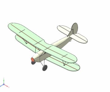 3D модель Модель самолета ПО-2