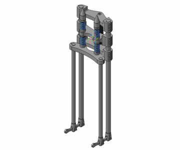 3D модель Вилка мотоцикла Springer