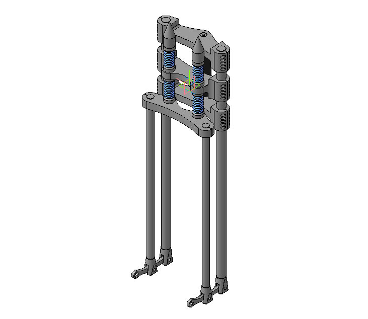 3D модель Вилка мотоцикла Springer