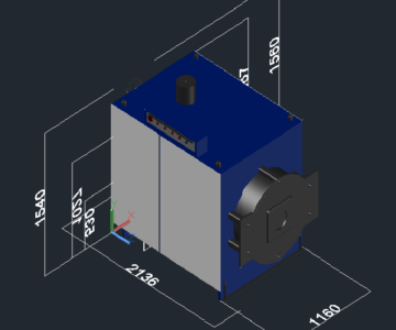3D модель Водогрейный котел RS-D300