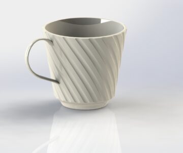 3D модель 3d-модель керамической кружки Solidworks