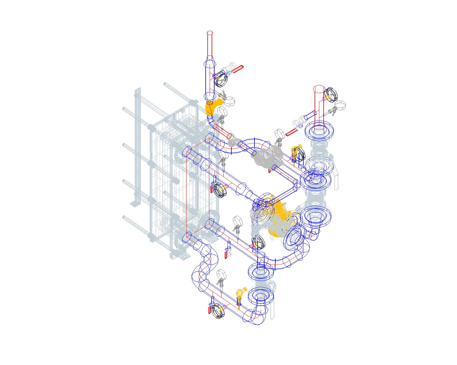 3D модель Блок ГВС с теплообменником Ридан