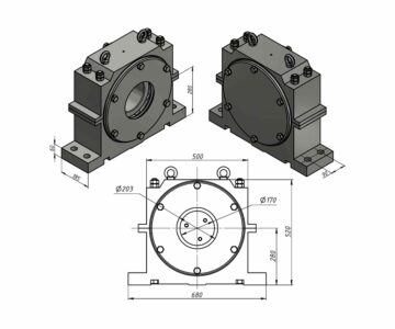 3D модель Подшипниковая опора