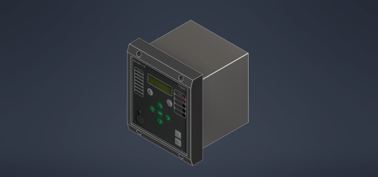 3D модель Устройство фазной защиты MiCOM P116 Schneider Electric