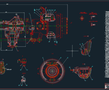 Чертеж Мост передний МАЗ 6317