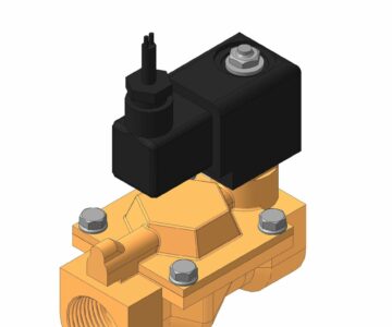 3D модель Электромагнитный клапан 21W4QDF250