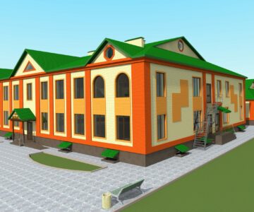 3D модель Детсад на 140 мест