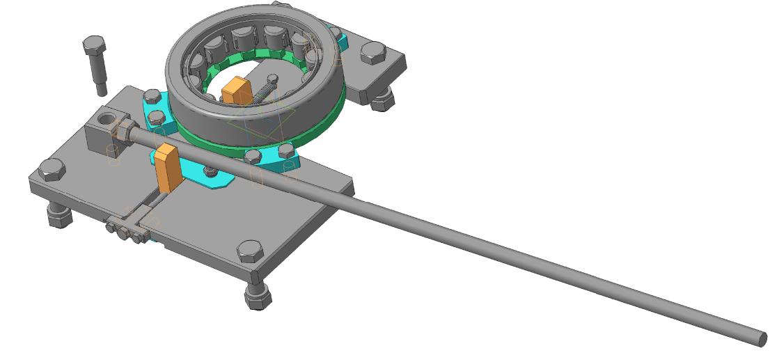 3D модель Штамп для разгибки лепестков сепаратора подшипника