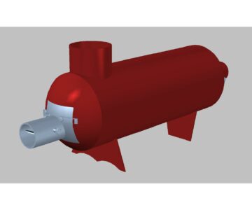 3D модель Буржуйка из газового баллона