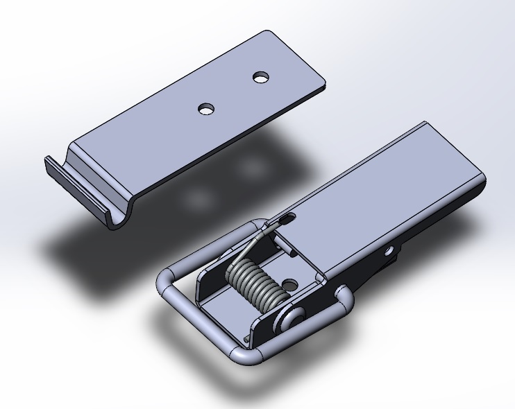 3D модель Защелка борта TZB-06