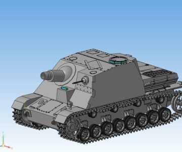 3D модель 3D Модель САУ Sturmpanzer IV