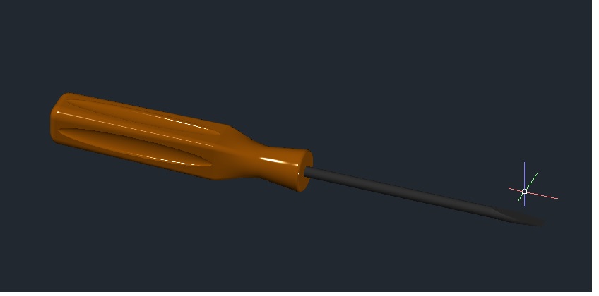 3D модель Отвертка с прямым наконечником