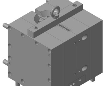 3D модель Выдувная форма на канистру 1л
