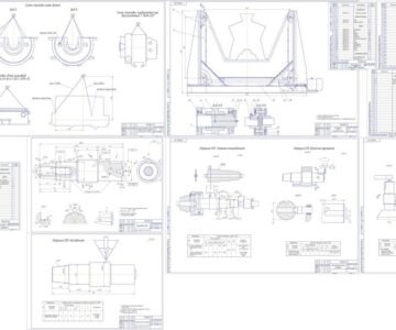 Чертеж Проект комплексной механизации работ по межоперационному транспортированию и установке на металлорежущие станки заготовок массой до 10тонн