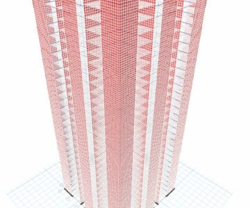 3D модель Модель здания 30 этажей