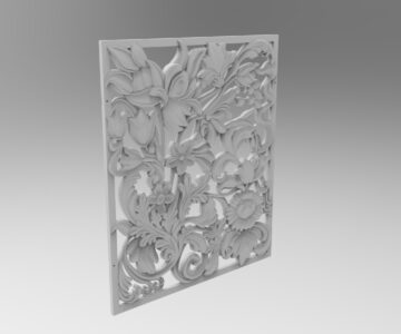 3D модель Декоративная панель балкона
