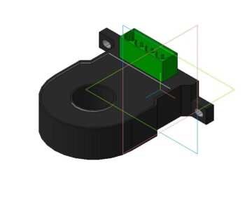 3D модель Датчик дифференциального тока (ДДТ) SLD1A