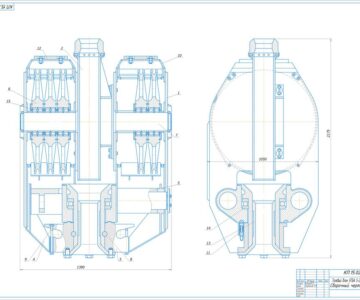 Чертеж Талевый блок УТБА 5-200