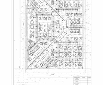Чертеж Проект электроовещения жилых районов с малоэтажными жилыми комплексами коттеджного типа